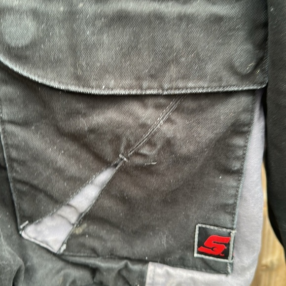 Vintage Snap-On Mens Heavyweight Canvas Workwear Jacket Black/Grey Size XL - Picture 4 of 15